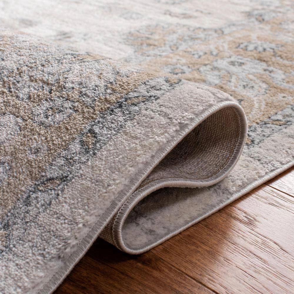 Isabella Cream/Beige 8 ft. x 10 ft. Speckled Floral Border Area Rug by SAFAVIEH 6 Isabella Cream/Beige 8 ft. x 10 ft. Speckled Floral Border Area Rug by SAFAVIEH - Image 6