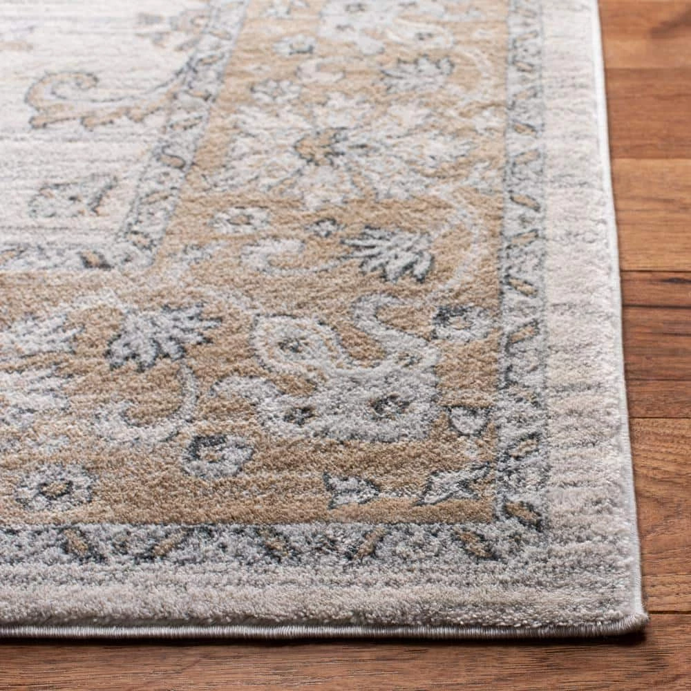 Isabella Cream/Beige 8 ft. x 10 ft. Speckled Floral Border Area Rug by SAFAVIEH 4 Isabella Cream/Beige 8 ft. x 10 ft. Speckled Floral Border Area Rug by SAFAVIEH - Image 4