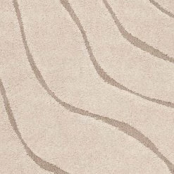 Florida Shag Cream/Beige 8 ft. x 10 ft. Striped Solid Area Rug by SAFAVIEH -SAFAVIEH Shop cream beige safavieh area rugs sg472 1113 8 77 1000