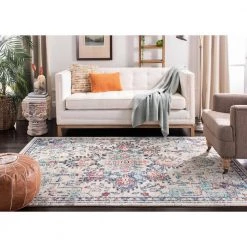 Madison Cream/Blue 9 ft. x 12 ft. Distressed Border Area Rug by SAFAVIEH -SAFAVIEH Shop cream blue safavieh area rugs mad473b 9 fa 1000