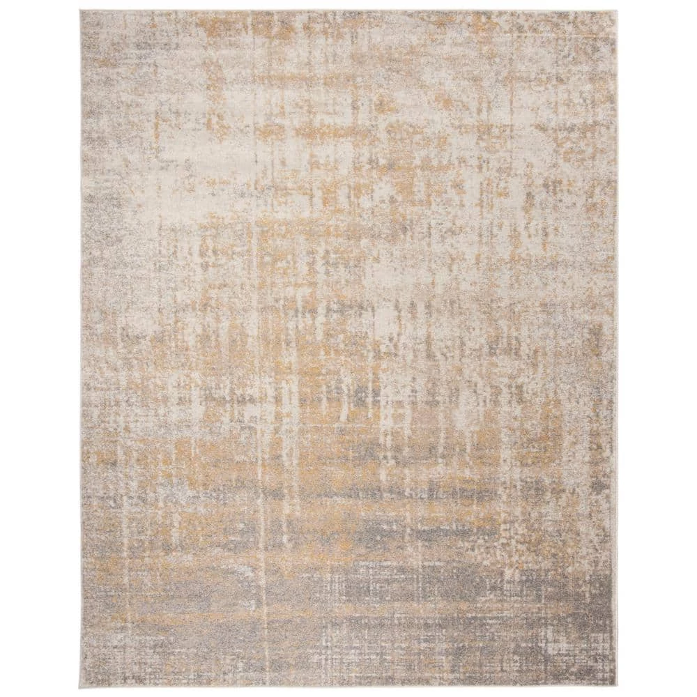 Adirondack Cream/Gold 8 ft. x 10 ft. Abstract Area Rug by SAFAVIEH 1 Adirondack Cream/Gold 8 ft. x 10 ft. Abstract Area Rug by SAFAVIEH
