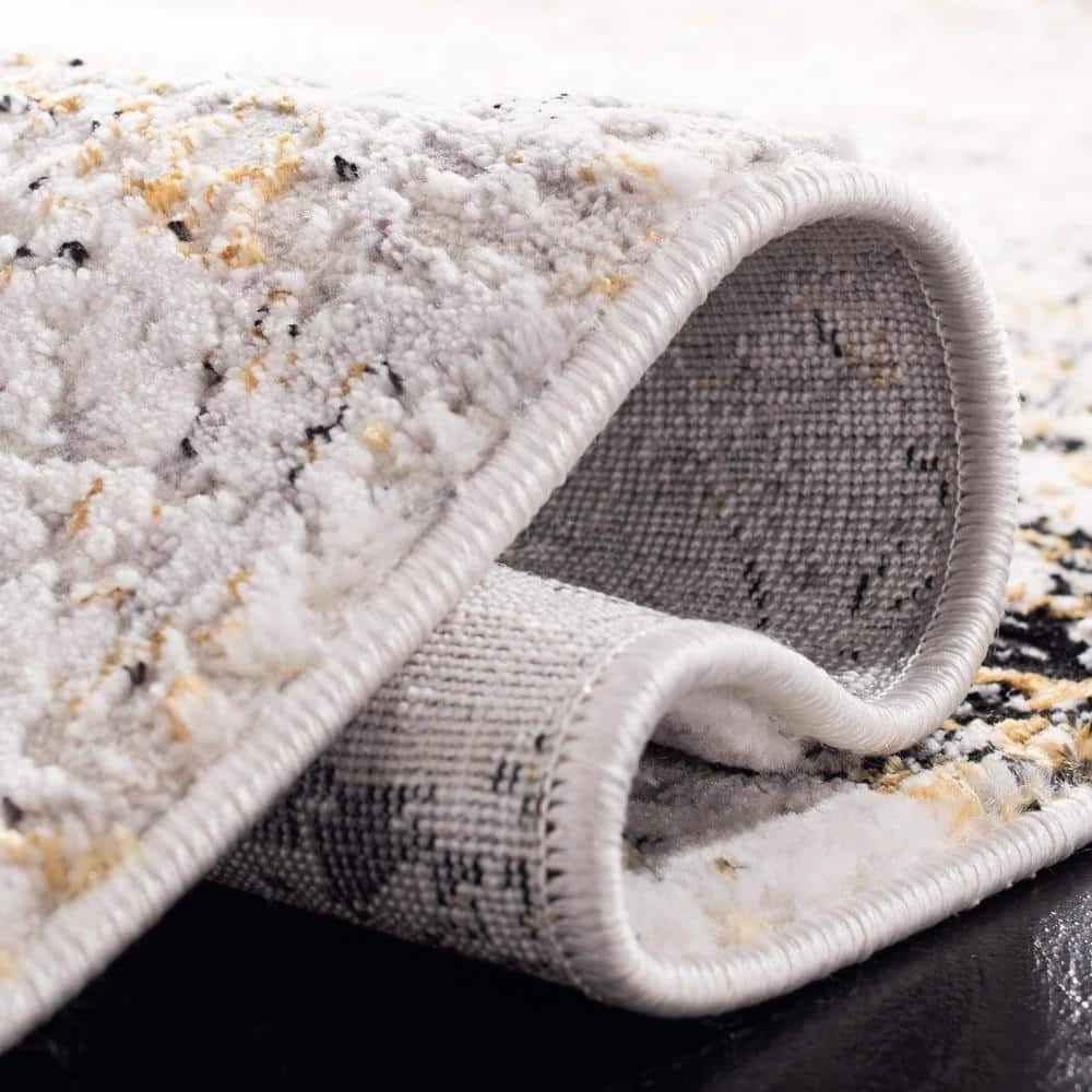 Amalfi Cream/Gold 9 ft. x 12 ft. Abstract Area Rug by SAFAVIEH 6 Amalfi Cream/Gold 9 ft. x 12 ft. Abstract Area Rug by SAFAVIEH - Image 6