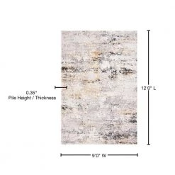 Amalfi Cream/Gold 9 ft. x 12 ft. Abstract Area Rug by SAFAVIEH 18 Amalfi Cream/Gold 9 ft. x 12 ft. Abstract Area Rug by SAFAVIEH -SAFAVIEH Shop cream gold safavieh area rugs amf572a 9 76 1000