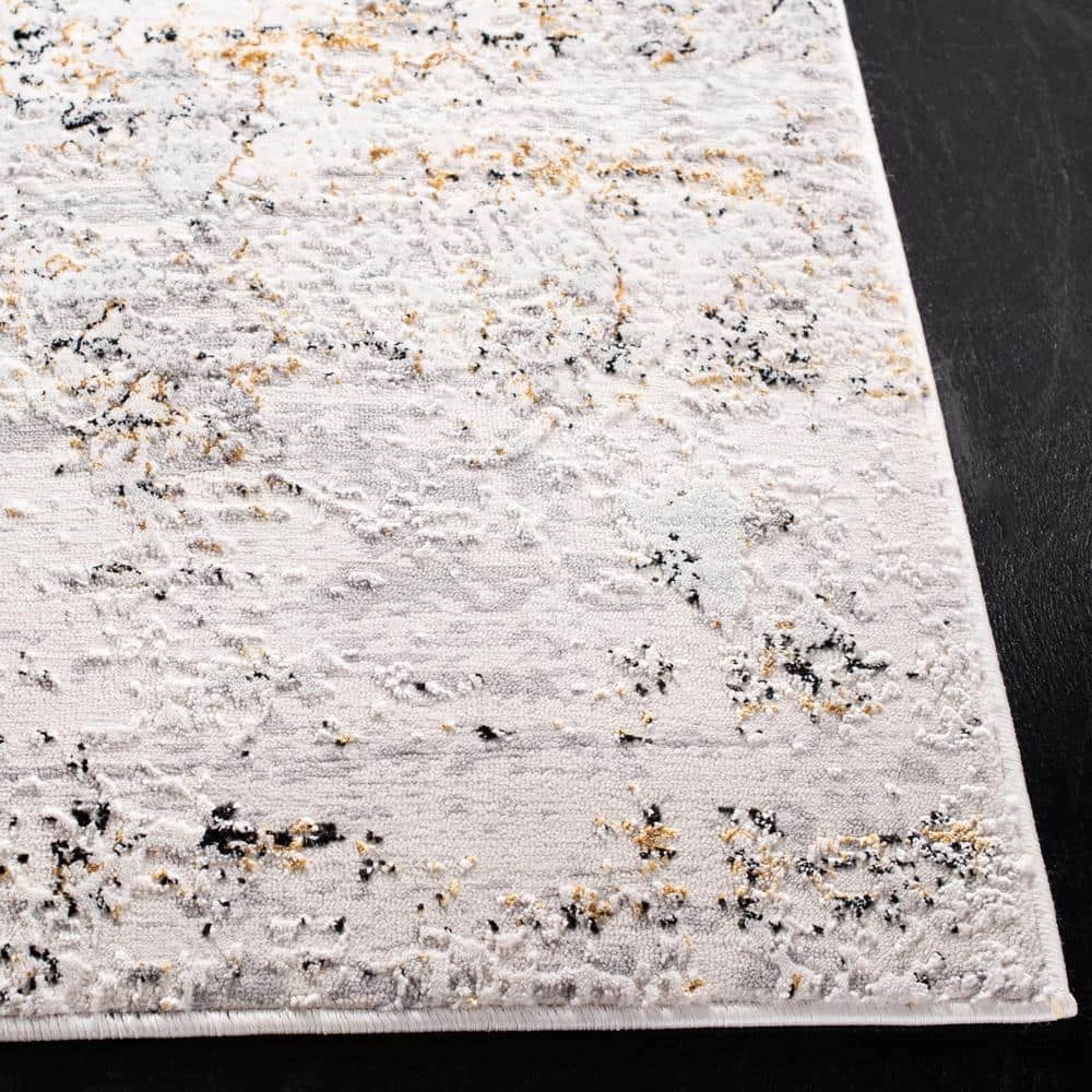 Amalfi Cream/Gold 9 ft. x 12 ft. Abstract Area Rug by SAFAVIEH 4 Amalfi Cream/Gold 9 ft. x 12 ft. Abstract Area Rug by SAFAVIEH - Image 4