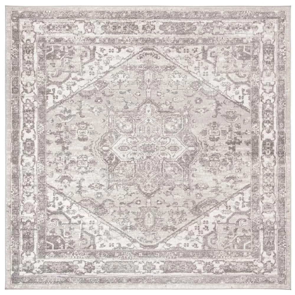 Brentwood Cream/Gray 11 ft. x 11 ft. Square Area Rug by SAFAVIEH 1 Brentwood Cream/Gray 11 ft. x 11 ft. Square Area Rug by SAFAVIEH