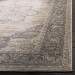 Brentwood Cream/Gray 9 ft. x 12 ft. Floral Medallion Border Area Rug by SAFAVIEH 11 Brentwood Cream/Gray 9 ft. x 12 ft. Floral Medallion Border Area Rug by SAFAVIEH -SAFAVIEH Shop cream gray safavieh area rugs bnt865b 9 40 1000