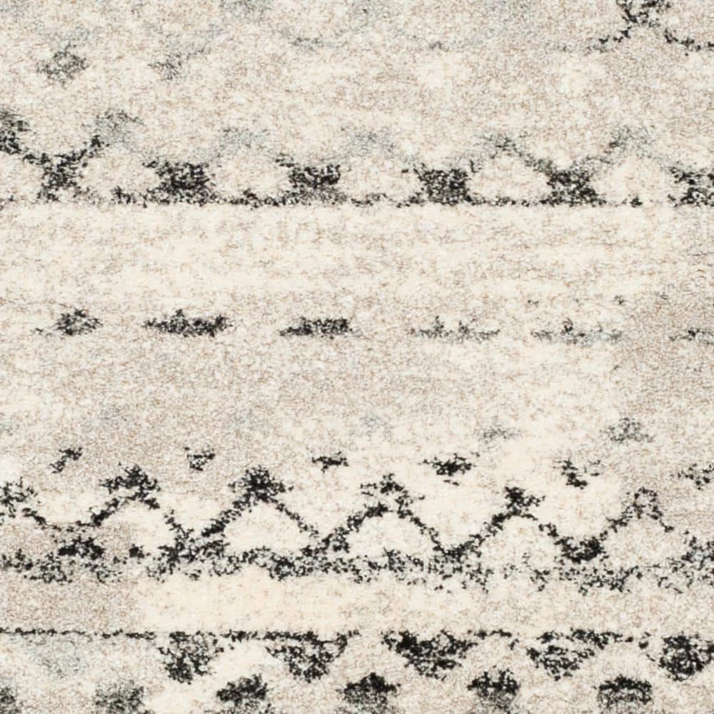 Retro Cream/Gray 8 ft. x 10 ft. Striped Area Rug by SAFAVIEH 3 Retro Cream/Gray 8 ft. x 10 ft. Striped Area Rug by SAFAVIEH - Image 3