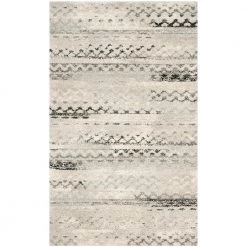 Retro Cream/Gray 8 ft. x 10 ft. Striped Area Rug by SAFAVIEH