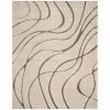 Florida Shag Cream/Gray 9 ft. x 12 ft. Solid Area Rug by SAFAVIEH