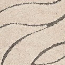 Florida Shag Cream/Gray 9 ft. x 12 ft. Solid Area Rug by SAFAVIEH 7 Florida Shag Cream/Gray 9 ft. x 12 ft. Solid Area Rug by SAFAVIEH -SAFAVIEH Shop cream gray safavieh area rugs sg471 1180 9 66 1000