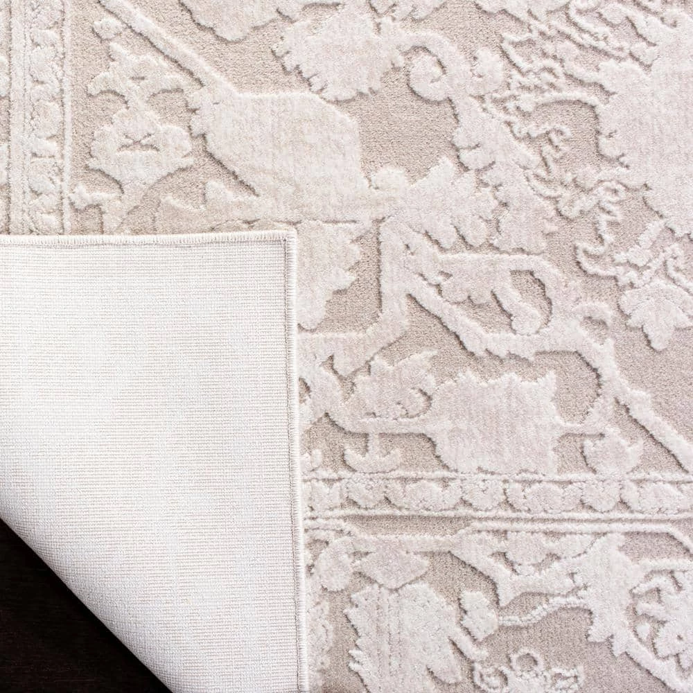 Reflection Cream/Ivory 8 ft. x 10 ft. Border Floral Area Rug by SAFAVIEH 7 Reflection Cream/Ivory 8 ft. x 10 ft. Border Floral Area Rug by SAFAVIEH - Image 7