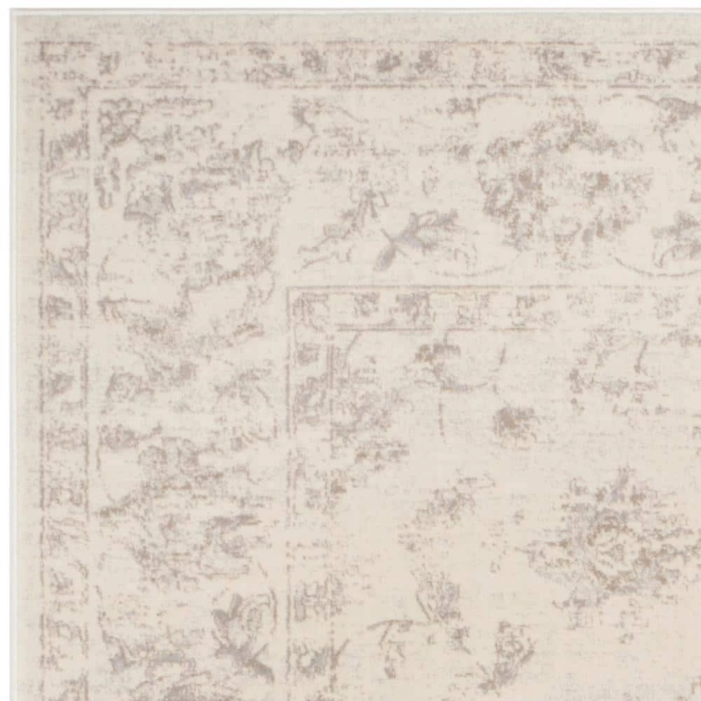 Carnegie Cream/Light Gray 9 ft. x 12 ft. Distressed Border Area Rug by SAFAVIEH 6 Carnegie Cream/Light Gray 9 ft. x 12 ft. Distressed Border Area Rug by SAFAVIEH - Image 6