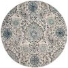 Madison Cream/Light Gray 7 ft. x 7 ft. Round Border Area Rug by SAFAVIEH