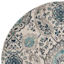 Madison Cream/Light Gray 7 ft. x 7 ft. Round Border Area Rug by SAFAVIEH -SAFAVIEH Shop cream light gray safavieh area rugs mad600c 7r c3 1000