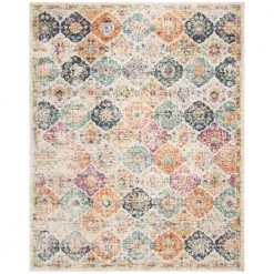 Madison Cream/Multi 9 ft. x 12 ft. Border Area Rug by SAFAVIEH