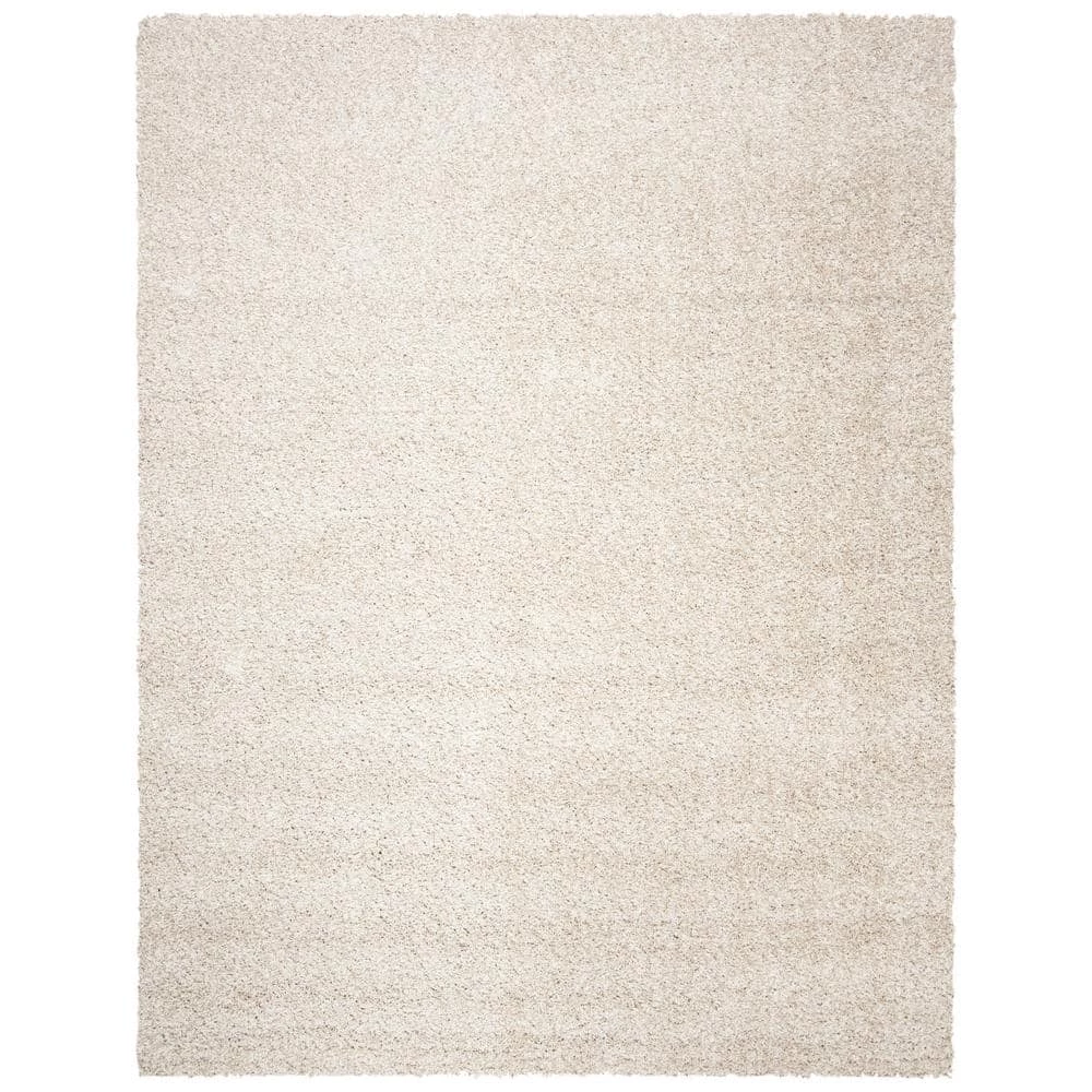 Royal Shag Cream 8 ft. x 10 ft. Gradient Solid Area Rug by SAFAVIEH 1 Royal Shag Cream 8 ft. x 10 ft. Gradient Solid Area Rug by SAFAVIEH