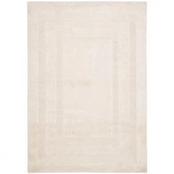 Florida Shag Cream 8 ft. x 10 ft. Border Area Rug by SAFAVIEH