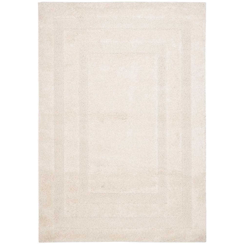 Florida Shag Cream 8 ft. x 10 ft. Border Area Rug by SAFAVIEH 1 Florida Shag Cream 8 ft. x 10 ft. Border Area Rug by SAFAVIEH