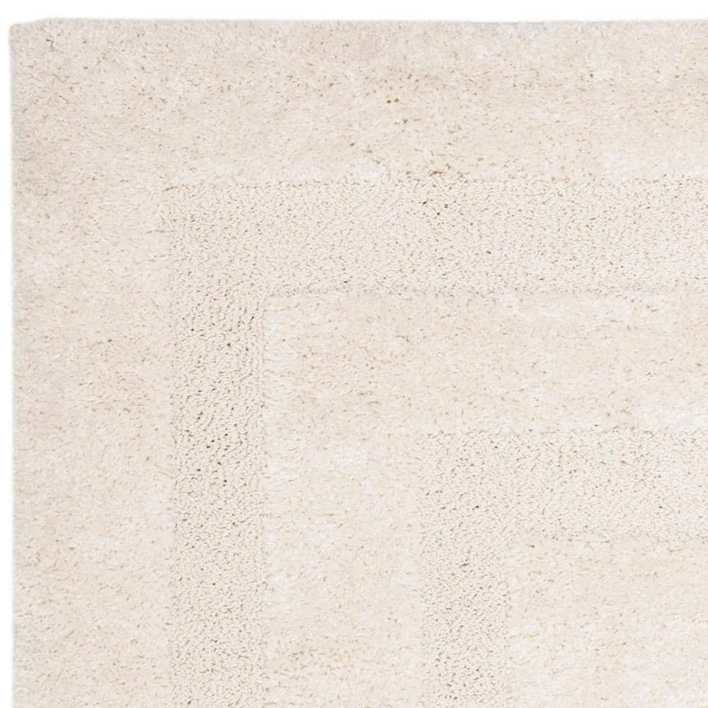 Florida Shag Cream 8 ft. x 10 ft. Border Area Rug by SAFAVIEH 7 Florida Shag Cream 8 ft. x 10 ft. Border Area Rug by SAFAVIEH - Image 7