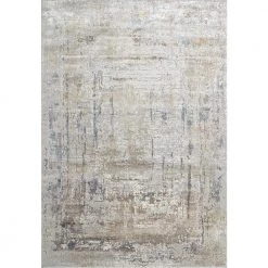 Gold Cream/Silver/Gold/Blue 7 ft. 10 in. x 10 ft. 10 in. Geometric/Abstract Area Rug by Dynamic Rugs