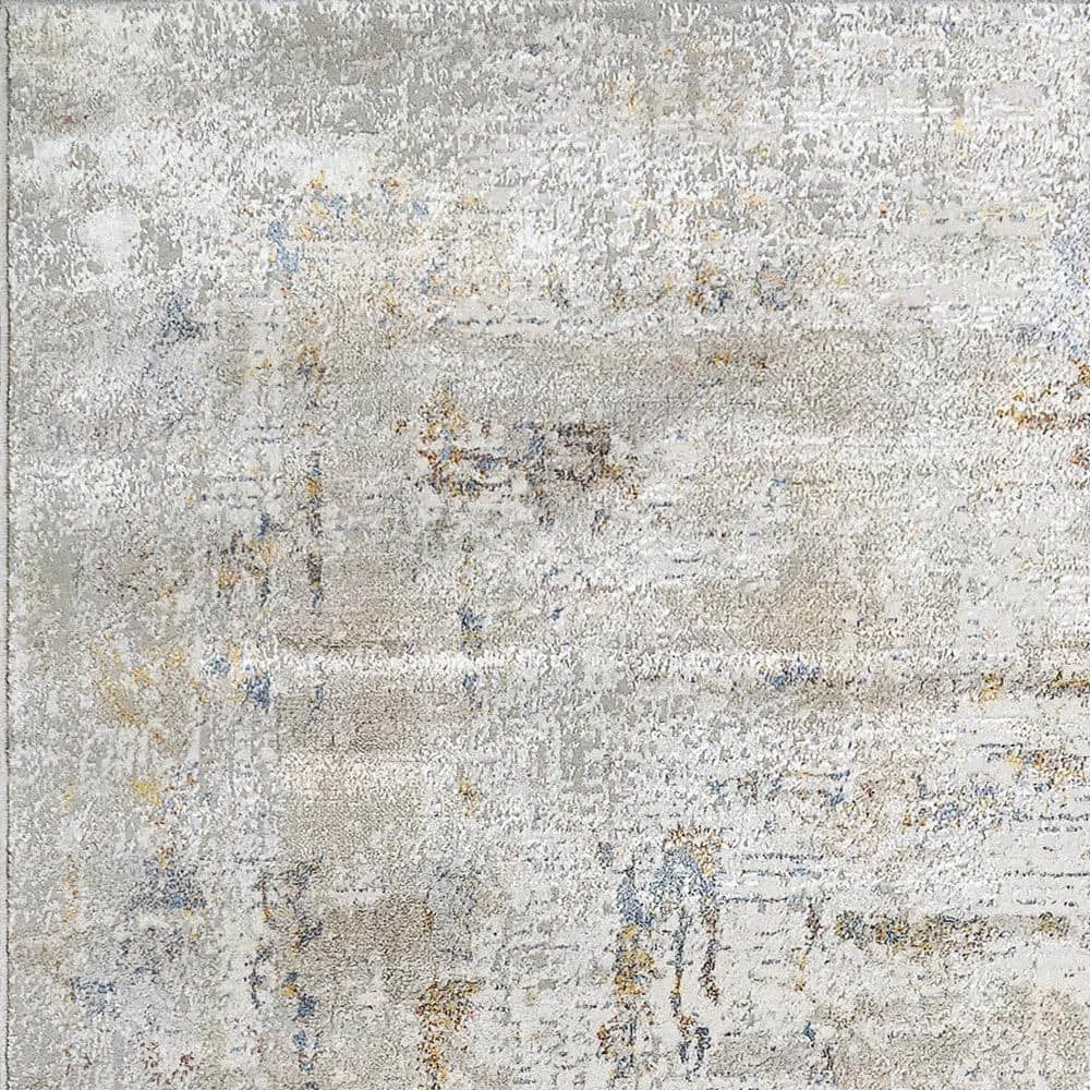 Gold Cream/Silver/Gold/Blue 7 ft. 10 in. x 10 ft. 10 in. Geometric/Abstract Area Rug by Dynamic Rugs 2 Gold Cream/Silver/Gold/Blue 7 ft. 10 in. x 10 ft. 10 in. Geometric/Abstract Area Rug by Dynamic Rugs - Image 2