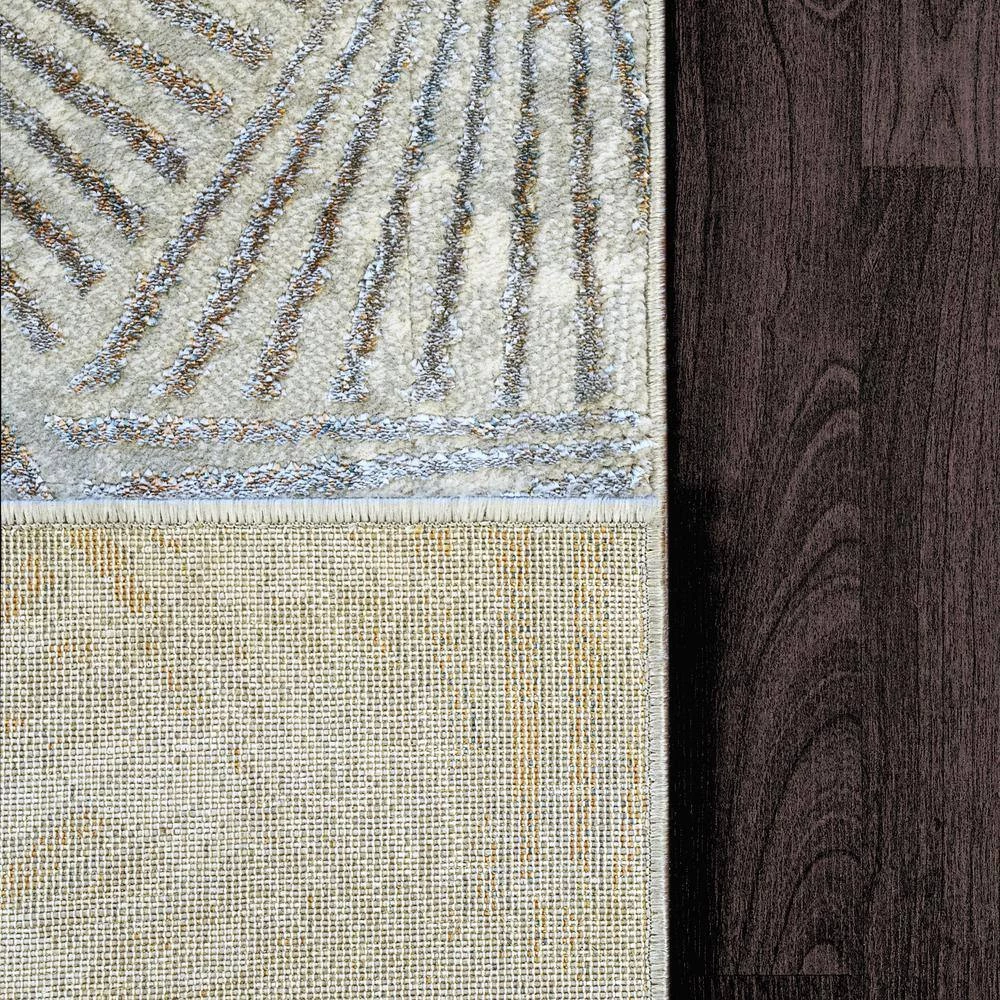 Gold Cream/Silver/Gold 7 ft. 10 in. x 10 ft. 10 in. Geometric Area Rug by Dynamic Rugs 3 Gold Cream/Silver/Gold 7 ft. 10 in. x 10 ft. 10 in. Geometric Area Rug by Dynamic Rugs - Image 3