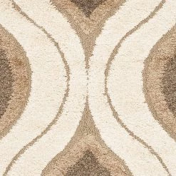 Florida Shag Cream/Smoke 8 ft. x 10 ft. Geometric Area Rug by SAFAVIEH -SAFAVIEH Shop cream smoke safavieh area rugs sg461 1179 8 1d 1000