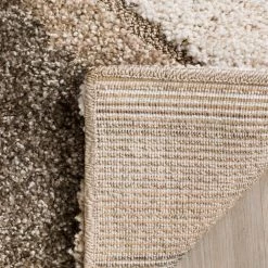 Florida Shag Cream/Smoke 8 ft. x 10 ft. Geometric Area Rug by SAFAVIEH -SAFAVIEH Shop cream smoke safavieh area rugs sg461 1179 8 fa 1000