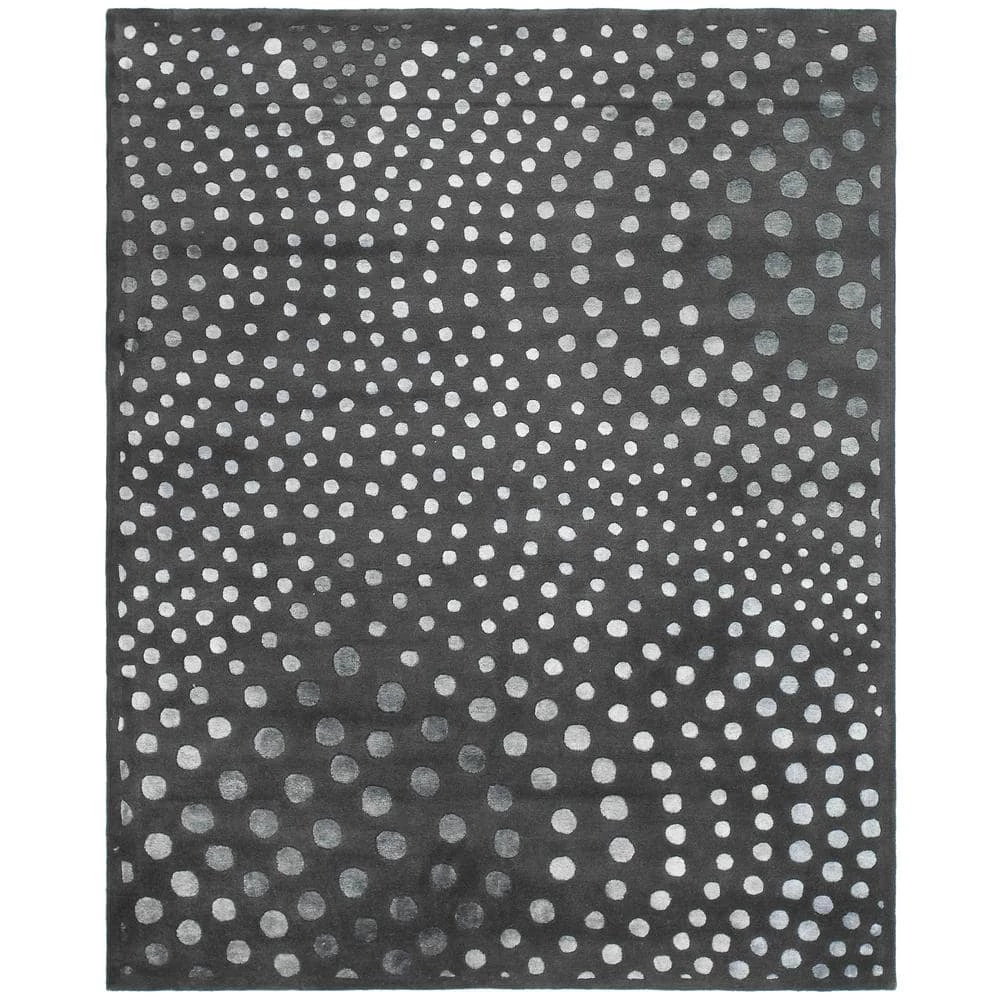 Soho Dark Gray 10 ft. x 14 ft. Geometric Area Rug by SAFAVIEH 1 Soho Dark Gray 10 ft. x 14 ft. Geometric Area Rug by SAFAVIEH