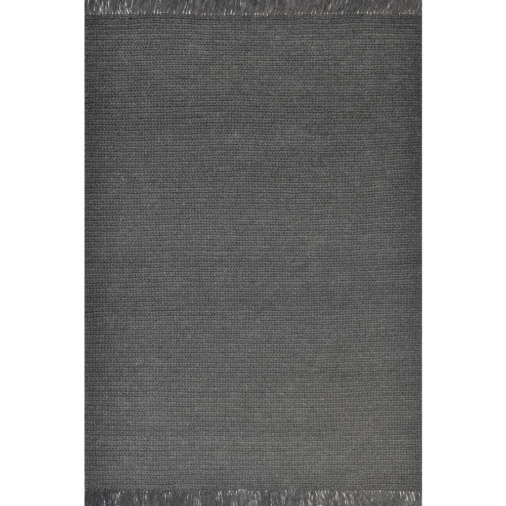 Izzy Dark Grey 8 ft. x 10 ft. Solid Color Area Rug by Dynamic Rugs 1 Izzy Dark Grey 8 ft. x 10 ft. Solid Color Area Rug by Dynamic Rugs