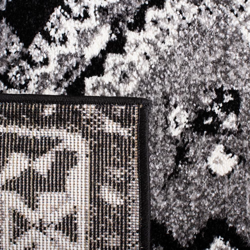 Vintage Hamadan Gray/Black 9 ft. x 12 ft. Border Geometric Area Rug by SAFAVIEH 6 Vintage Hamadan Gray/Black 9 ft. x 12 ft. Border Geometric Area Rug by SAFAVIEH - Image 6