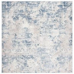 Amelia Gray/Blue 11 ft. x 11 ft. Distressed Abstract Square Area Rug by SAFAVIEH