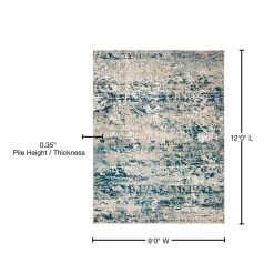 Madison Gray/Blue 9 ft. x 12 ft. Abstract Gradient Area Rug by SAFAVIEH -SAFAVIEH Shop gray blue safavieh area rugs mad460k 9 76 1000