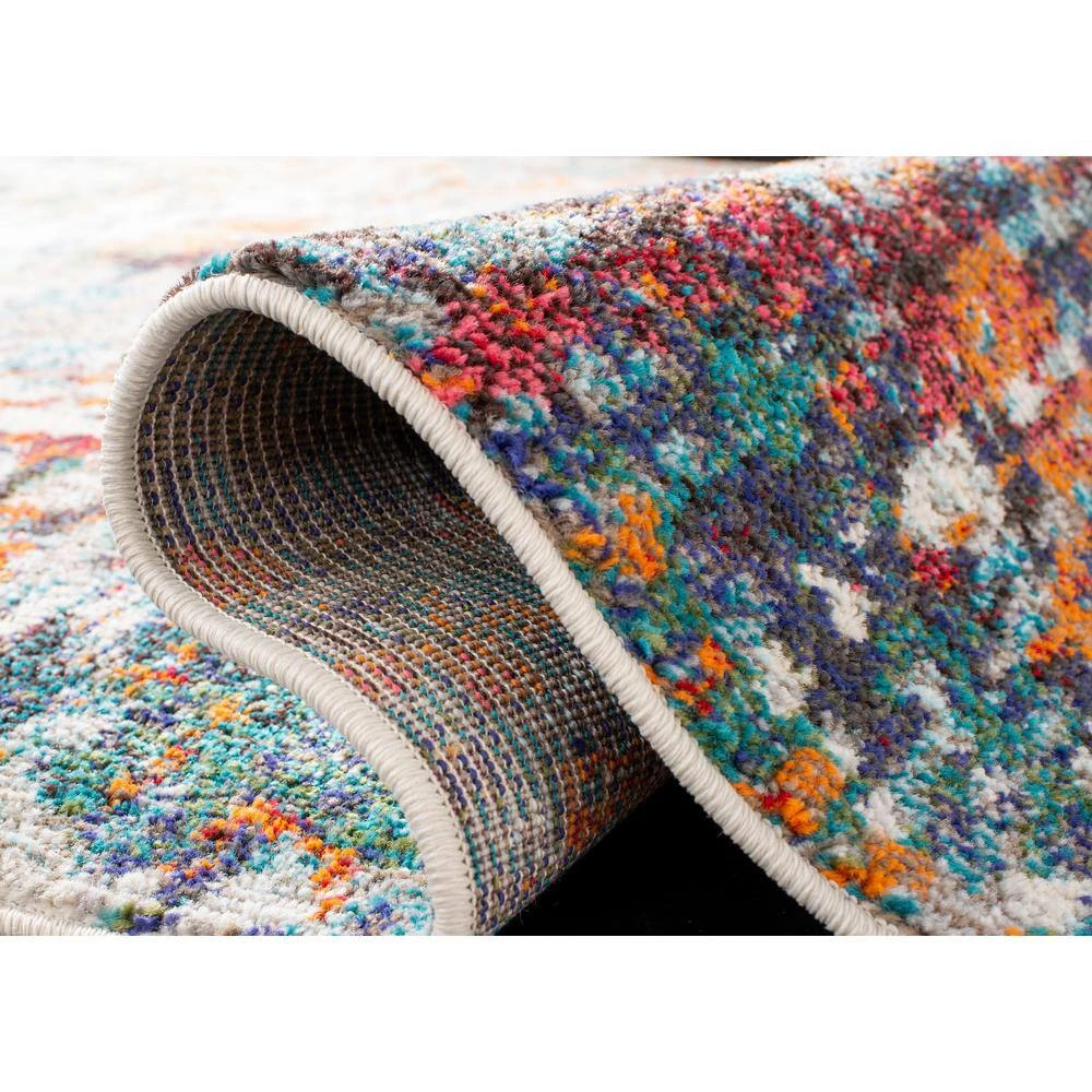 Madison Gray/Blue 8 ft. x 10 ft. Distressed Area Rug by SAFAVIEH 6 Madison Gray/Blue 8 ft. x 10 ft. Distressed Area Rug by SAFAVIEH - Image 6