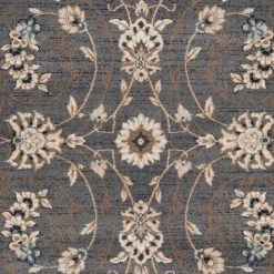 Lyndhurst Gray/Cream 9 ft. x 12 ft. Antique Speckled Floral Area Rug by SAFAVIEH 8 Lyndhurst Gray/Cream 9 ft. x 12 ft. Antique Speckled Floral Area Rug by SAFAVIEH -SAFAVIEH Shop gray cream safavieh area rugs lnh340g 9 c3 1000