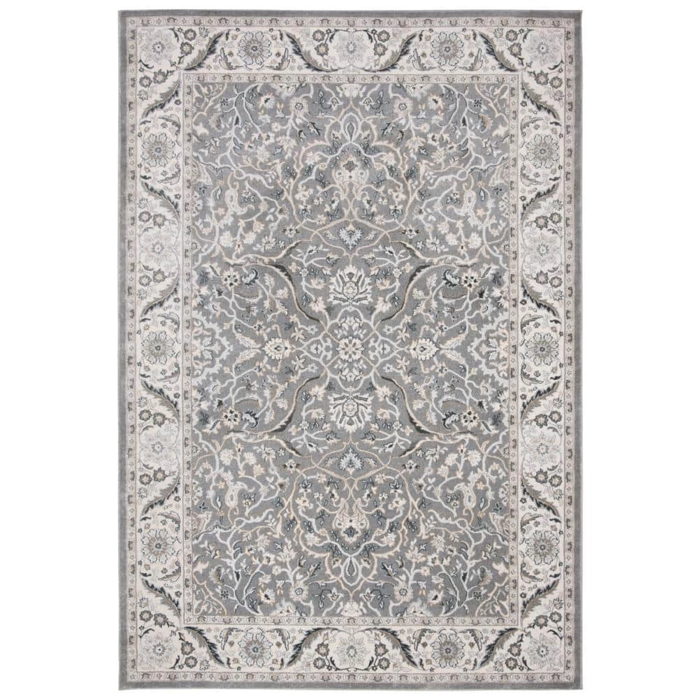 Isabella Gray/Dark Gray 9 ft. x 12 ft. Geometric Area Rug by SAFAVIEH 1 Isabella Gray/Dark Gray 9 ft. x 12 ft. Geometric Area Rug by SAFAVIEH