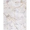 Amelia Gray/Gold 12 ft. x 18 ft. Abstract Distressed Area Rug by SAFAVIEH