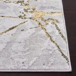 Amelia Gray/Gold 12 ft. x 18 ft. Abstract Distressed Area Rug by SAFAVIEH -SAFAVIEH Shop gray gold safavieh area rugs ala293g 1218 c3 1000