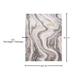 Craft Gray/Gold 9 ft. x 12 ft. Marbled Abstract Area Rug by SAFAVIEH 15 Craft Gray/Gold 9 ft. x 12 ft. Marbled Abstract Area Rug by SAFAVIEH -SAFAVIEH Shop gray gold safavieh area rugs cft819f 9 76 1000