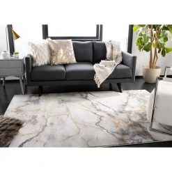 Craft Gray/Gold 9 ft. x 12 ft. Distressed Abstract Area Rug by SAFAVIEH 17 Craft Gray/Gold 9 ft. x 12 ft. Distressed Abstract Area Rug by SAFAVIEH -SAFAVIEH Shop gray gold safavieh area rugs cft877f 9 31 1000