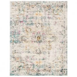 Madison Gray/Gold 10 ft. x 14 ft. Border Geometric Floral Medallion Area Rug by SAFAVIEH