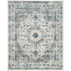 Evoke Gray/Ivory 8 ft. x 10 ft. Border Area Rug by SAFAVIEH