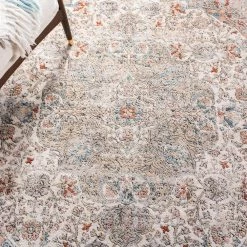 Oregon Gray/Ivory 9 ft. x 12 ft. Floral Border Area Rug by SAFAVIEH -SAFAVIEH Shop gray ivory safavieh area rugs ore814f 9 44 1000