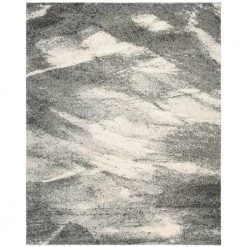 Retro Grey/Ivory 8 ft. x 10 ft. Solid Area Rug by SAFAVIEH