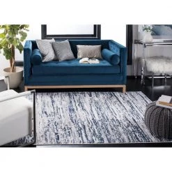 Amelia Gray/Navy 8 ft. x 10 ft. Abstract Striped Area Rug by SAFAVIEH 19 Amelia Gray/Navy 8 ft. x 10 ft. Abstract Striped Area Rug by SAFAVIEH -SAFAVIEH Shop gray navy safavieh area rugs ala768b 8 31 1000