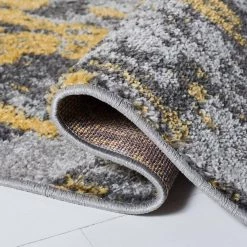 Adirondack Gray/Yellow 12 ft. x 12 ft. Distressed Abstract Square Area Rug by SAFAVIEH 12 Adirondack Gray/Yellow 12 ft. x 12 ft. Distressed Abstract Square Area Rug by SAFAVIEH -SAFAVIEH Shop gray yellow safavieh area rugs adr134h 12sq 1f 1000