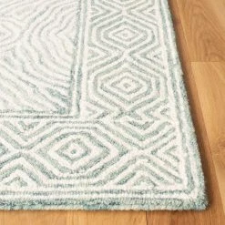 Roslyn Green/Blue 9 ft. x 12 ft. Border Geometric Area Rug by SAFAVIEH -SAFAVIEH Shop green blue safavieh area rugs ros351j 9 31 1000