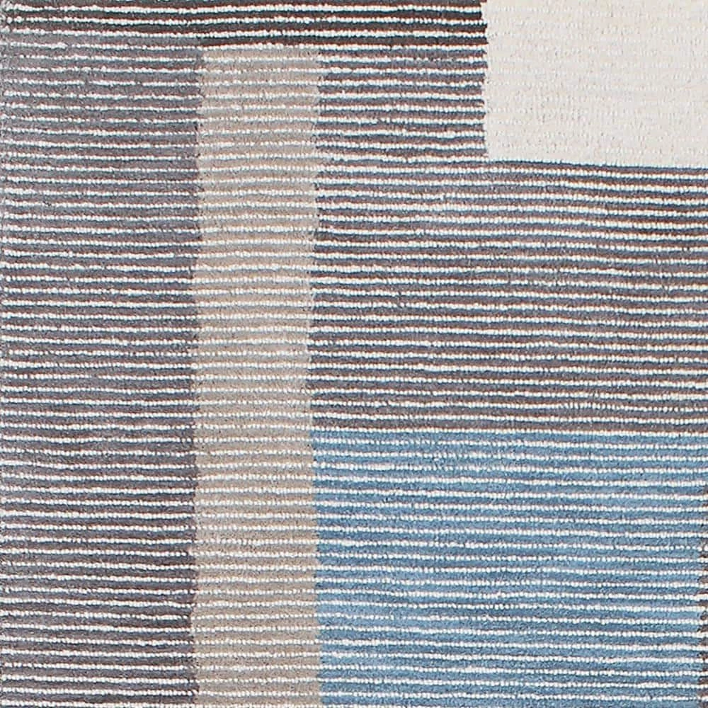 Eccentric Grey/Blue/Ivory 5 ft. x 8 ft. Geometric Area Rug by Dynamic Rugs 6 Eccentric Grey/Blue/Ivory 5 ft. x 8 ft. Geometric Area Rug by Dynamic Rugs - Image 6