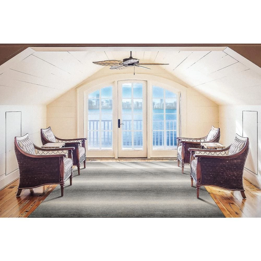 Shawl Grey/Charcoal 5 ft. x 8 ft. Ombre Area Rug by Dynamic Rugs 2 Shawl Grey/Charcoal 5 ft. x 8 ft. Ombre Area Rug by Dynamic Rugs - Image 2