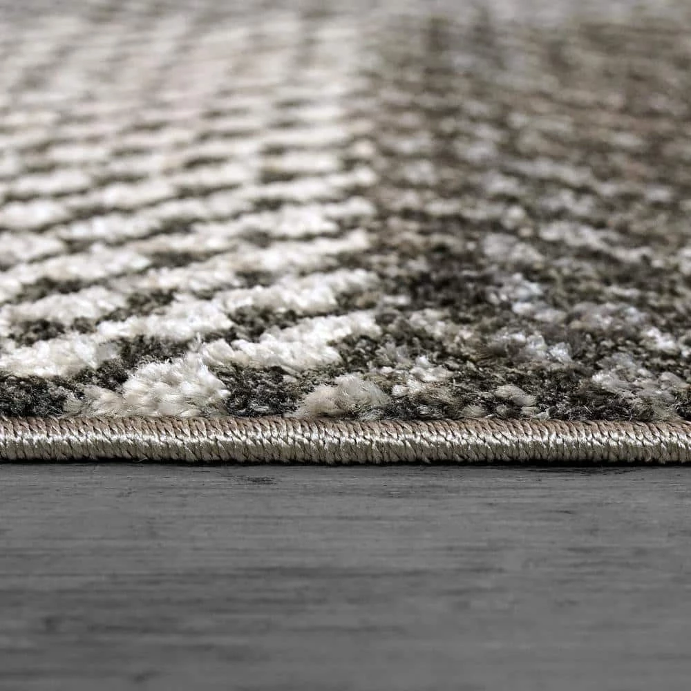 Robin Grey/Charcoal/Light Grey 2 ft. x 3 ft. 5 in. Geometric Area Rug by Dynamic Rugs 4 Robin Grey/Charcoal/Light Grey 2 ft. x 3 ft. 5 in. Geometric Area Rug by Dynamic Rugs - Image 4